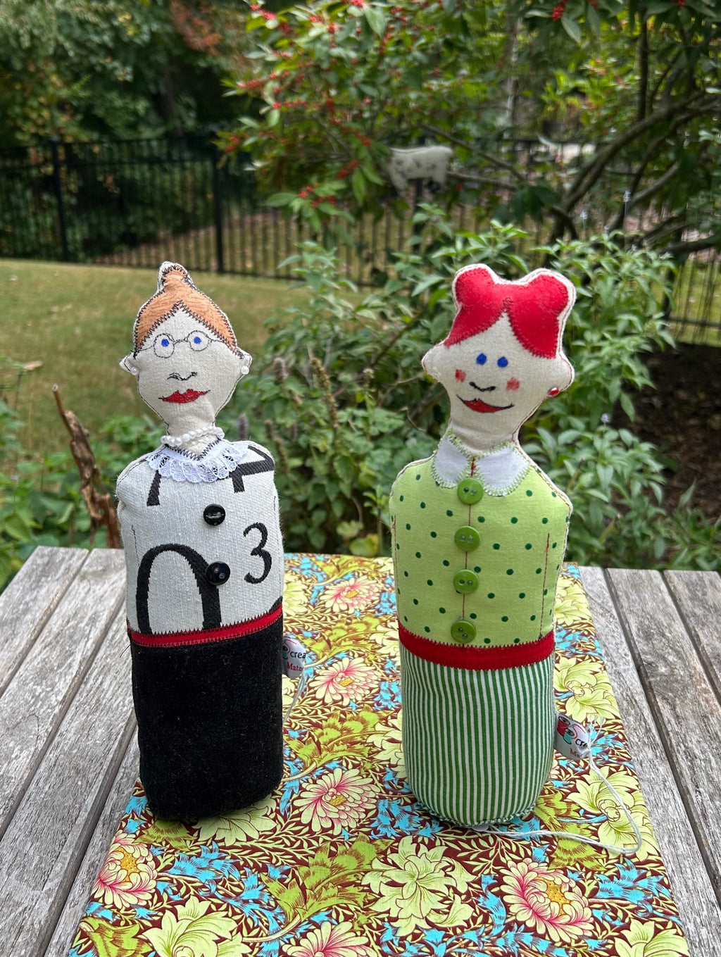 "Common People" colorful, fun fabric people