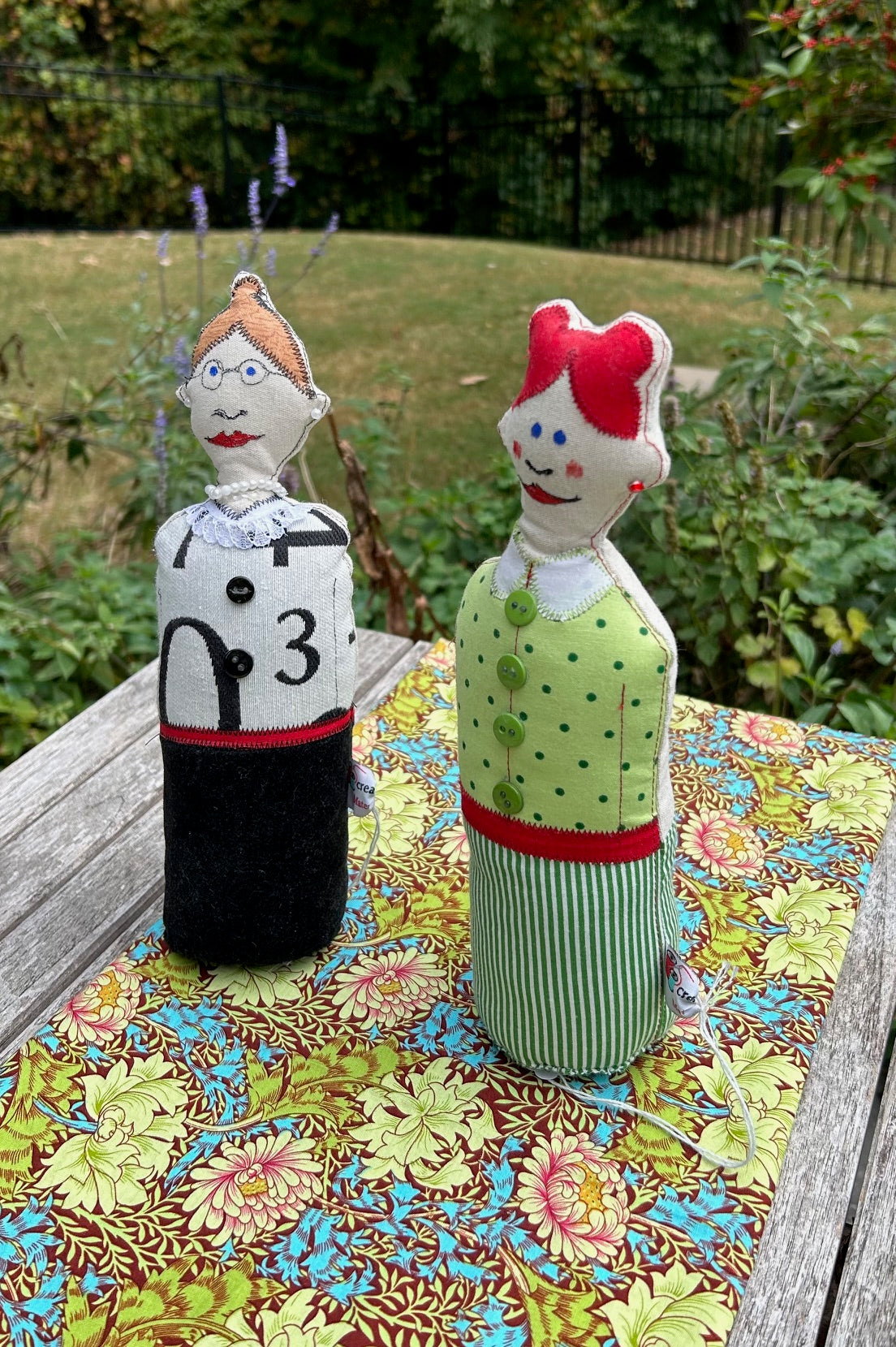 "Common People" colorful, fun fabric people