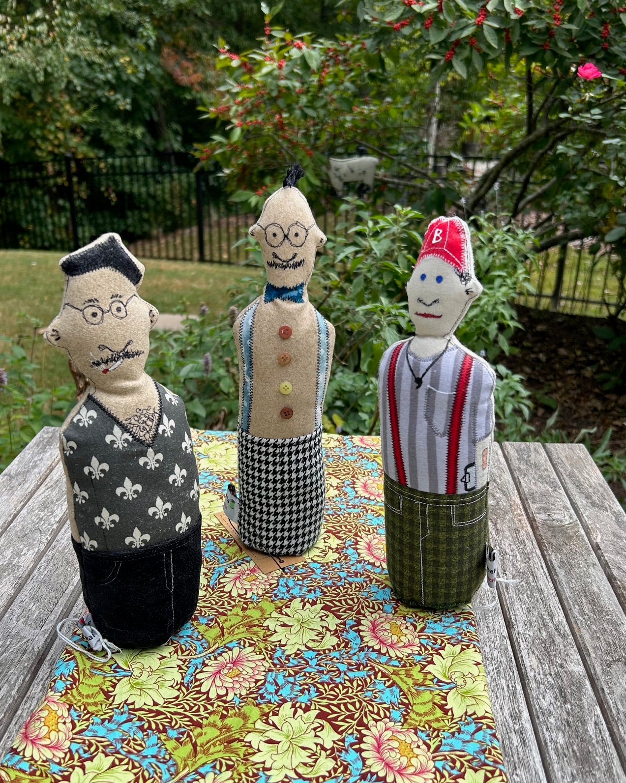 "Common People" colorful, fun fabric people