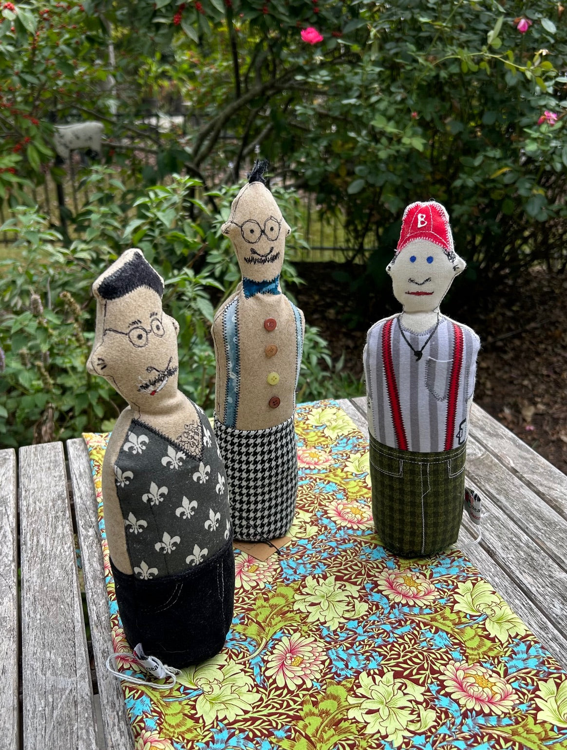 "Common People" colorful, fun fabric people