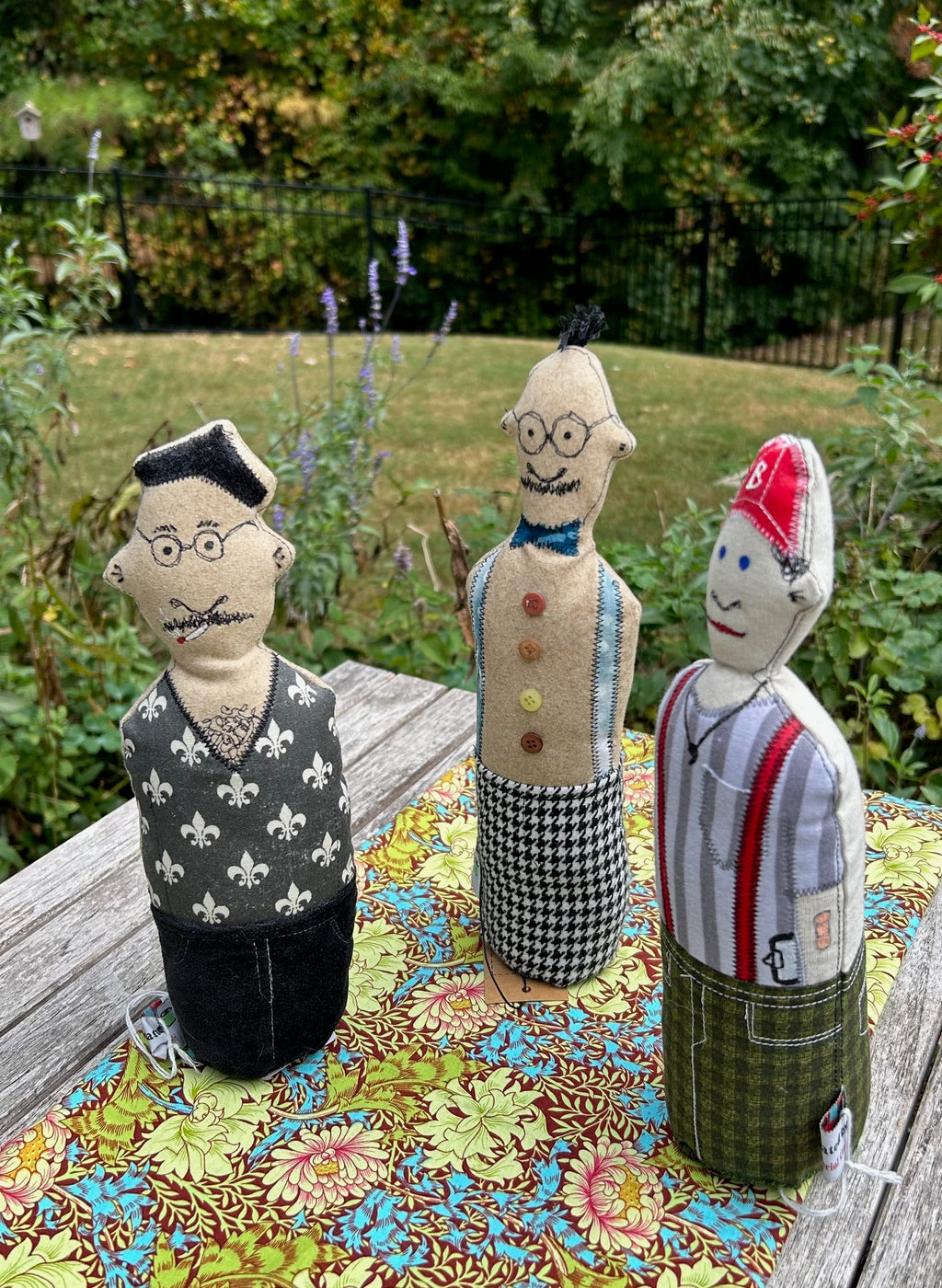 "Common People" colorful, fun fabric people