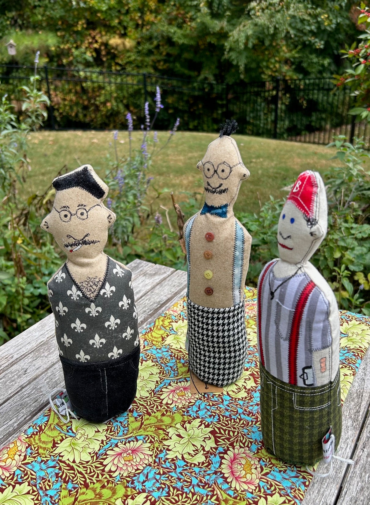 "Common People" colorful, fun fabric people