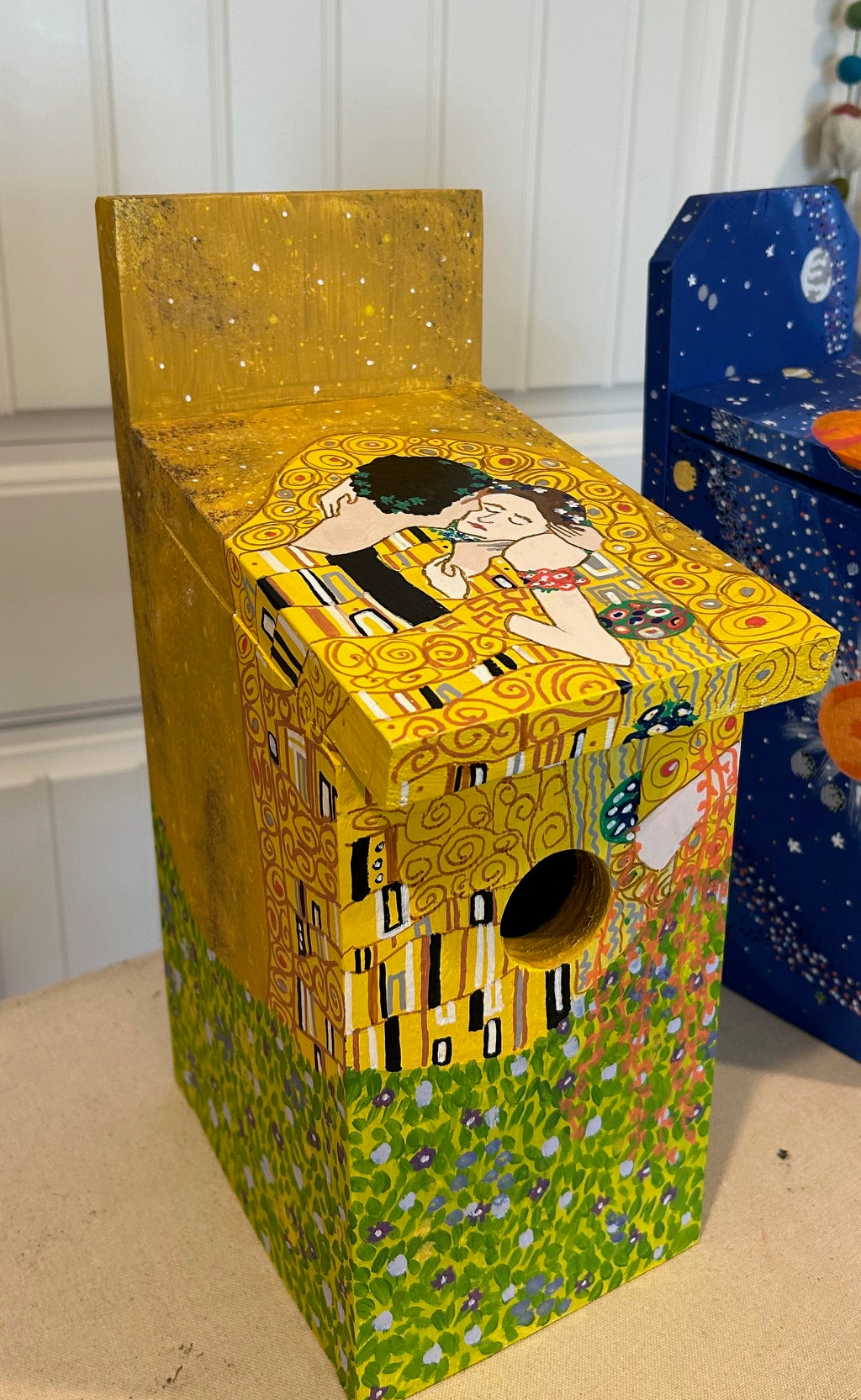 Hand Painted large bird houses