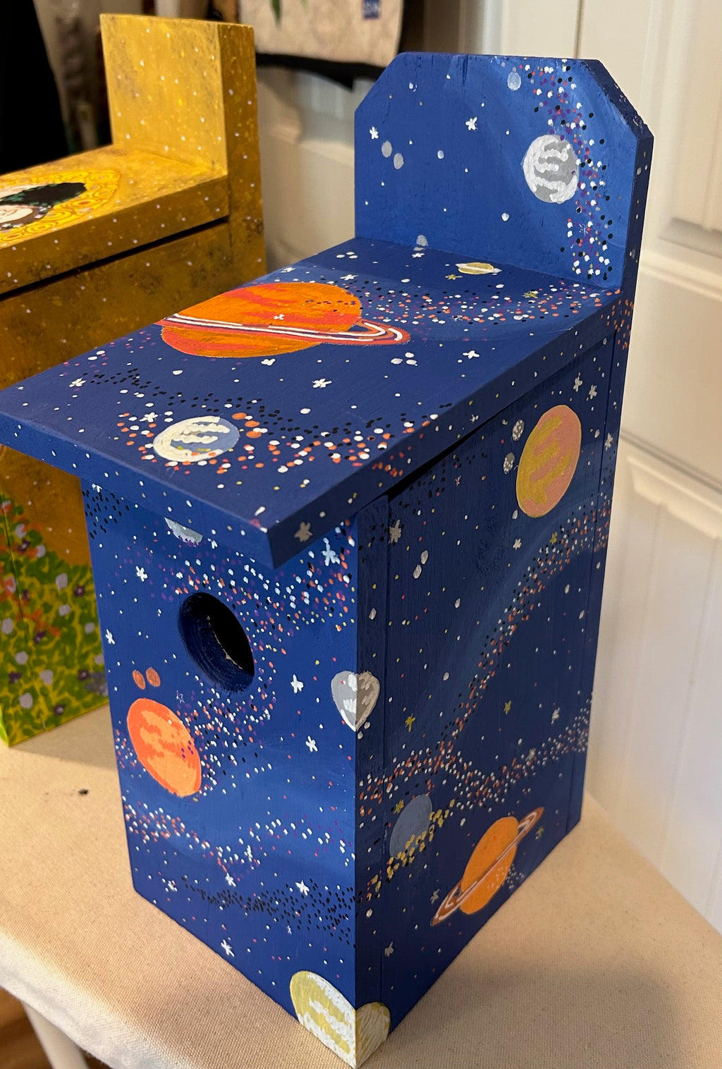 Hand Painted large bird houses